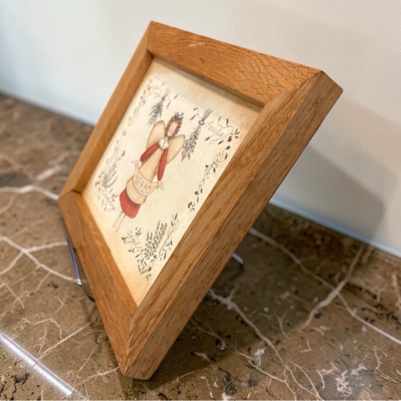 Vintage Barbara Mock Angel Herbs Artwork • Cottagecore Kitchen Hanging Decor EUC - Picture 5 of 8